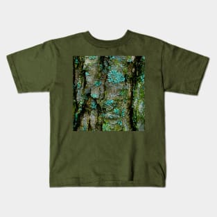 Tree bark lichen Kids T-Shirt